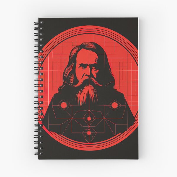 Item preview, Dmitri Mendeleev | Red minimalism designed and sold by ComicsFactory.