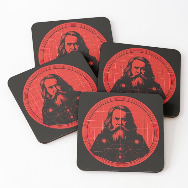Item preview, Dmitri Mendeleev | Red minimalism designed and sold by ComicsFactory.