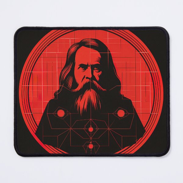 Item preview, Dmitri Mendeleev | Red minimalism designed and sold by ComicsFactory.