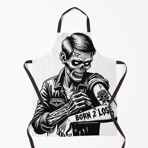 Item preview, zombie tattoed born 2 lose designed and sold by Dying2win.