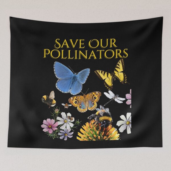Item preview, Save Our Pollinators Colorful Environmental Design designed and sold by EarthArtDesigns.