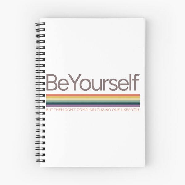 Item preview, Be Yourself ( Bot don't complain cuz no one likes you)  Retro Print designed and sold by Thehatinthecat.