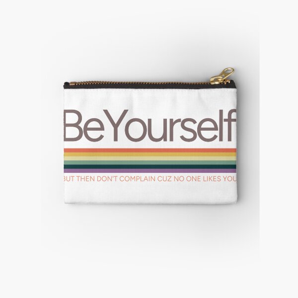 Item preview, Be Yourself ( Bot don't complain cuz no one likes you) Retro Print designed and sold by Thehatinthecat.