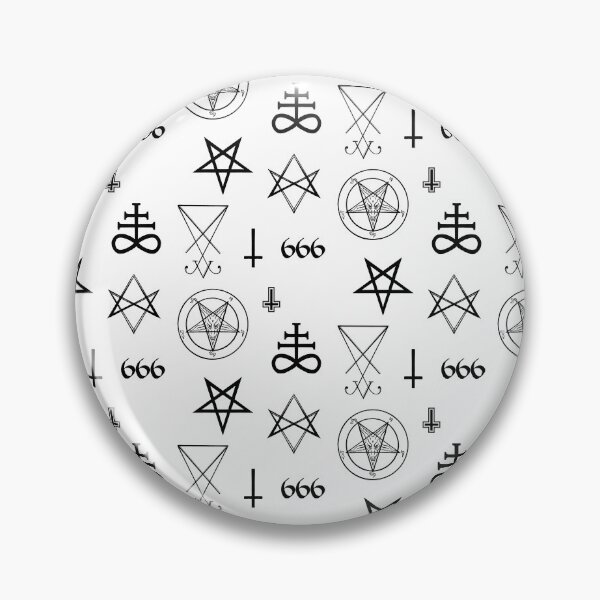 Artikelvorschau, Okkulte Symbole, Satanisches Shirt, Magische Symbole, Luzifer, Hexerei-Aufkleber, Hexenstimmung, Dunkles Kunstdesign, Halloween-Ästhetik, Aufkleber mit kleinen Symbolen, Pentagramm, Tarot, Siegel, Satanische Kunst entworfen und verkauft von SSINAMOON.
