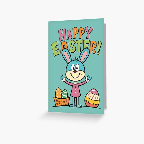 Item preview, Happy Easter. Easter bunny. Greeting card. designed and sold by ErAlexAnd.