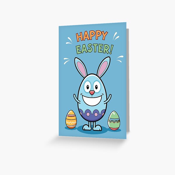 Item preview, Happy Easter. Easter bunny. Greeting card. designed and sold by ErAlexAnd.