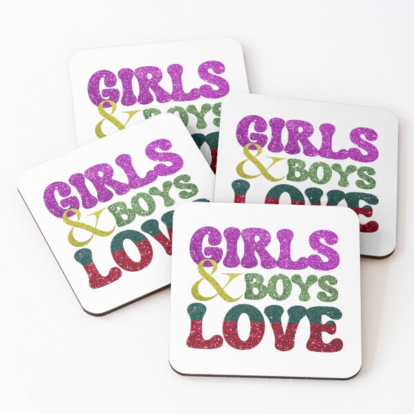 Item preview, Girls and Boys Love - Colorful Boys and Girls Club Retro Design Style designed and sold by Raise2Shine.