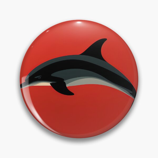 Item preview, Dolphin | Red minimalism designed and sold by ComicsFactory.