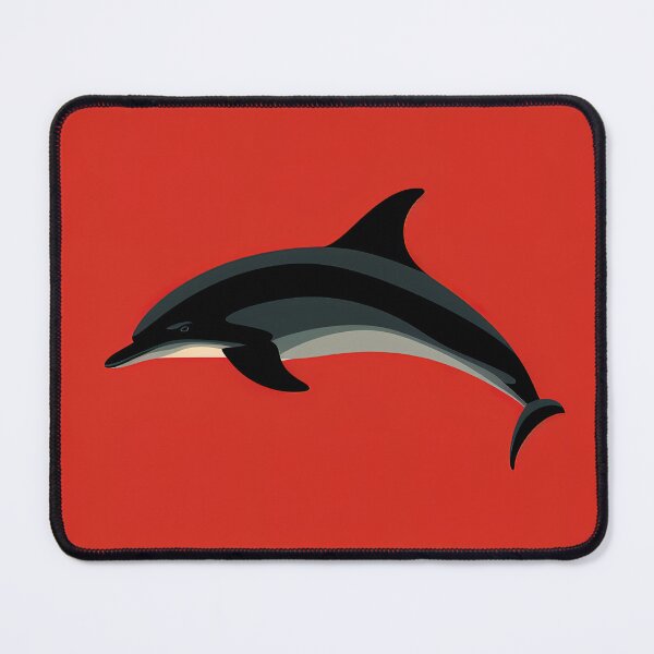 Item preview, Dolphin | Red minimalism designed and sold by ComicsFactory.