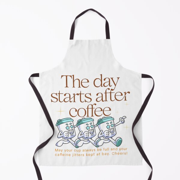 Item preview, The Day Starts After Coffee designed and sold by Thehatinthecat.
