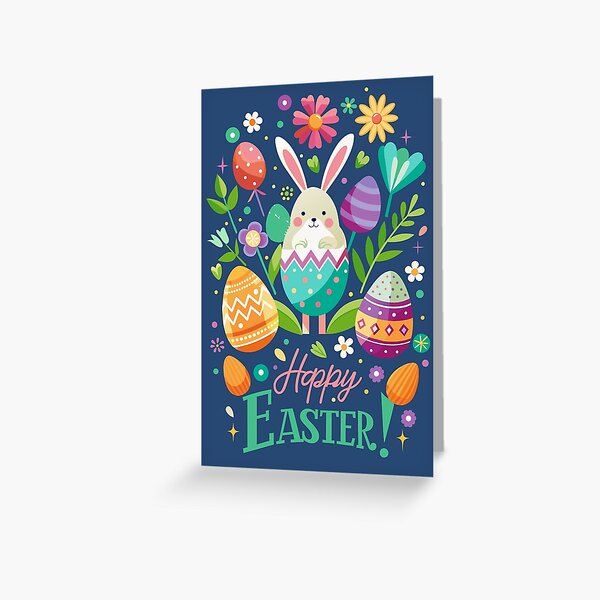 Item preview, Happy Easter. Easter bunny. Greeting card. designed and sold by ErAlexAnd.