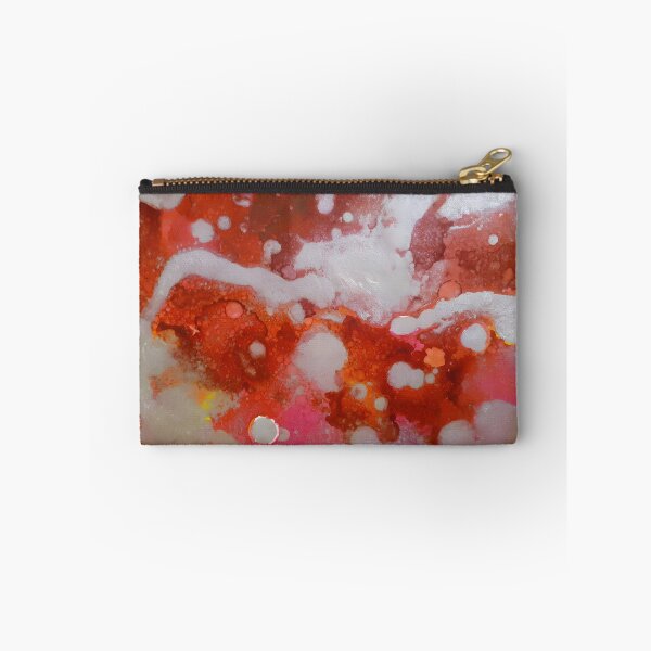Item preview, Pink and Silver Alcohol Ink Painting designed and sold by freshinkarts.