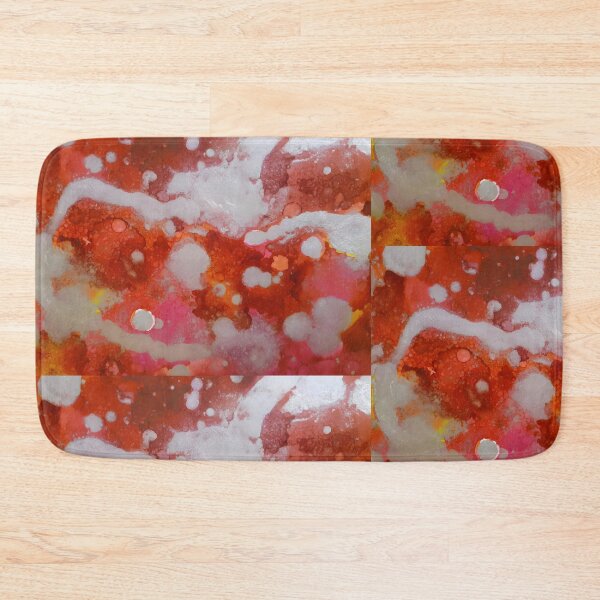 Item preview, Pink and Silver Alcohol Ink Painting designed and sold by freshinkarts.