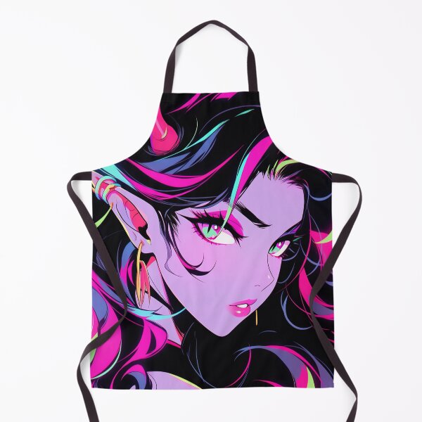 Item preview, Vivid Radiant Neon Anime Girl designed and sold by bubblegoth.