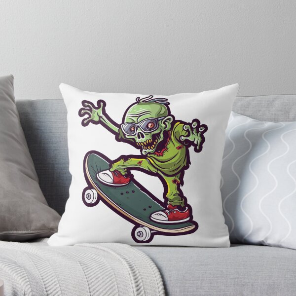 Item preview, Zombie Skateboarder: Gnarly Graveyard Grind designed and sold by smartart42.