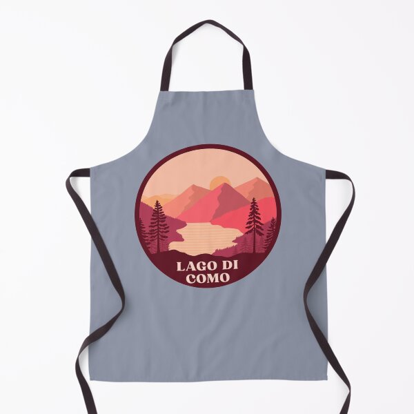 Item preview, Lago di Como Italia minimalist landscape badge designed and sold by InvestingRoad.