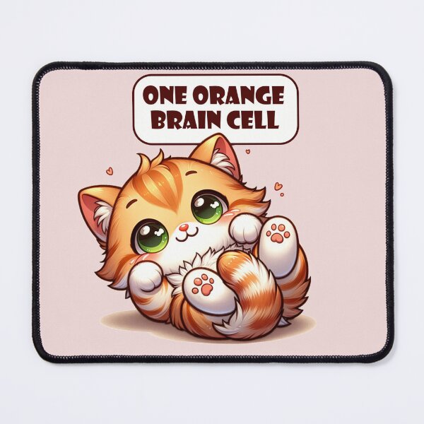 Item preview, One Orange Brain Cell designed and sold by MythicBiscuit.