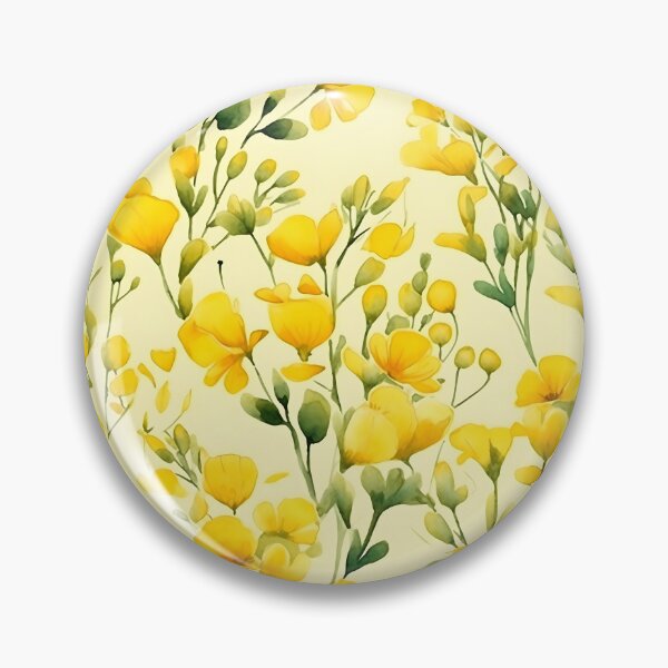 Artikelvorschau, Cottagecore Botanische Blumenkräuter Pflanzen Gelbe gepresste Blumen entworfen und verkauft von fluffstuffgifts.