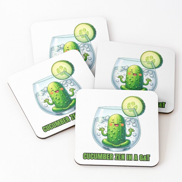 Item preview, Cucumber Zen: Gin & Tonic Bliss designed and sold by vk09.