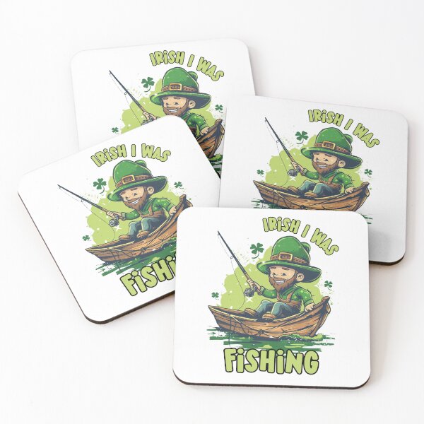 Item preview, Irish I Was Fishing  St Patrick's Day Fisherman designed and sold by ArtFromBeyond.
