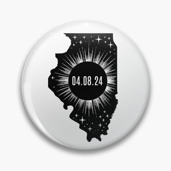 Artikelvorschau, Totale Sonnenfinsternis 2024 – Illinois entworfen und verkauft von humnoo.