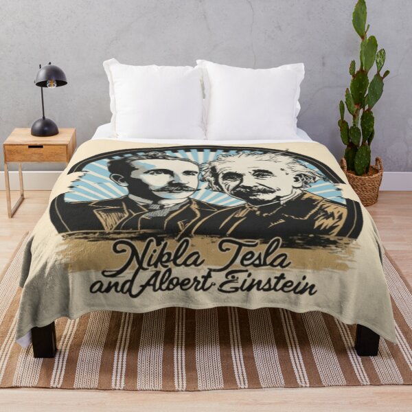Item preview, Nikola Tesla and Albert Einstein banksy street art designed and sold by martin max.