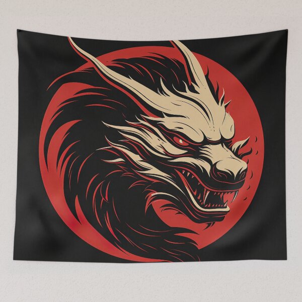 Item preview, Dragon | Red minimalism designed and sold by ComicsFactory.