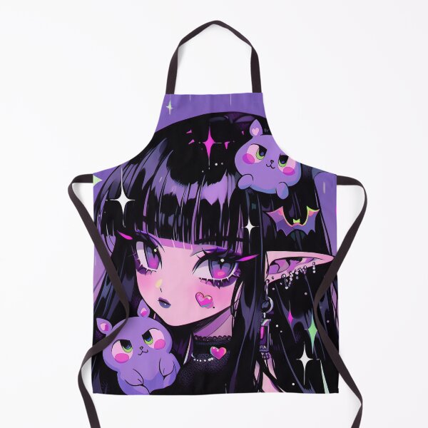 Item preview, Gothic Kawaii Stars, Bats, and Anime Girl designed and sold by bubblegoth.
