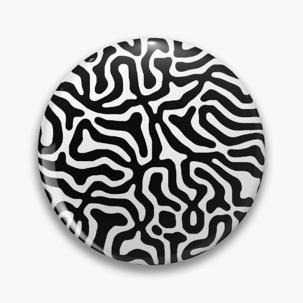 Item preview, Black and White Organic Liquid Lines Abstract Pattern Design designed and sold by patternsoup.