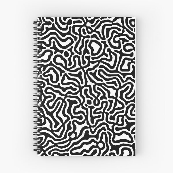 Item preview, Black and White Organic Liquid Lines Abstract Pattern Design designed and sold by patternsoup.