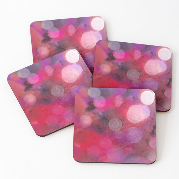 Item preview, Blurry Pink, White, and Purple Alcohol Ink Painting designed and sold by freshinkarts.
