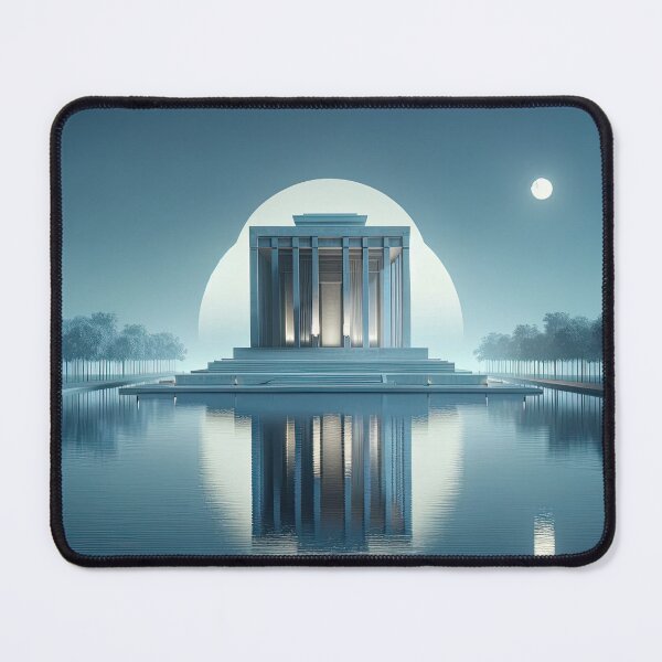 Item preview, Harmony of Nature and Architecture under Moonlit Sky designed and sold by SunkenCost.