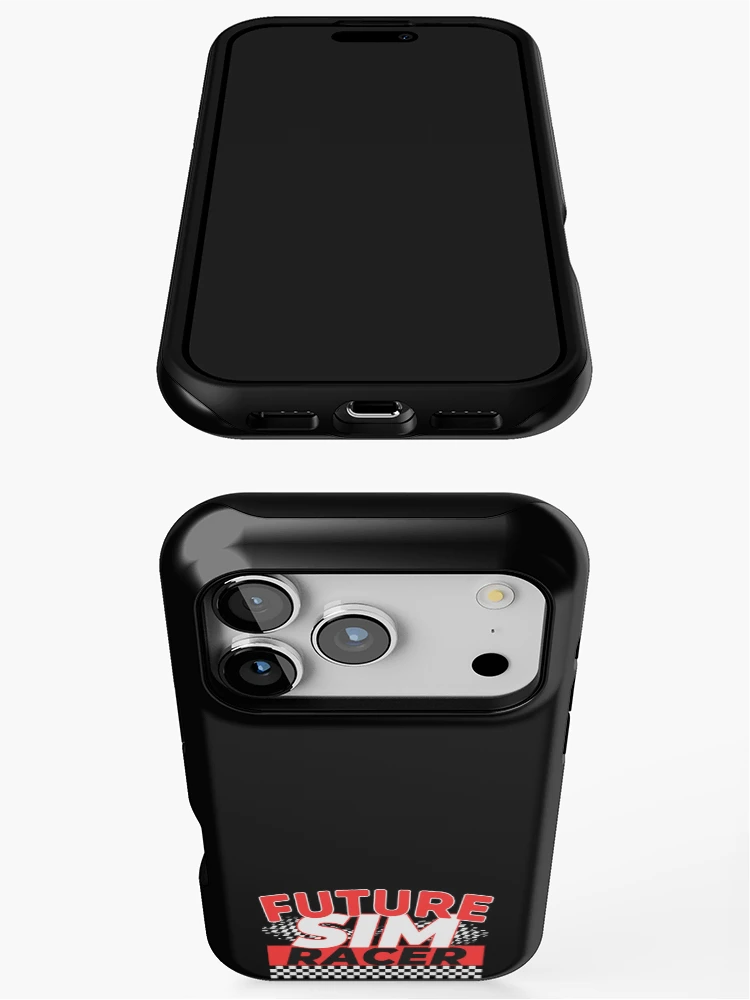 Thumbnail 3 of 4, iPhone Case, Future Sim Racer Funny Sim Racing Quote designed and sold by SharpThreadZ.