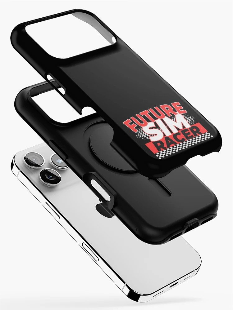 Thumbnail 2 of 4, iPhone Case, Future Sim Racer Funny Sim Racing Quote designed and sold by SharpThreadZ.