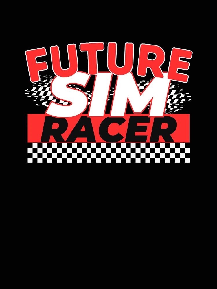 Thumbnail 4 of 4, Relaxed T-Shirt, Future Sim Racer Funny Sim Racing Quote designed and sold by SharpThreadZ.