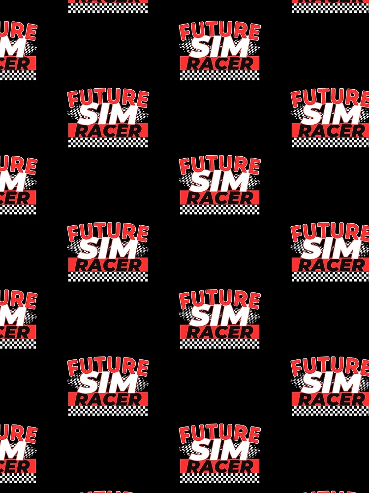 Thumbnail 3 of 3, Scarf, Future Sim Racer Funny Sim Racing Quote designed and sold by SharpThreadZ.