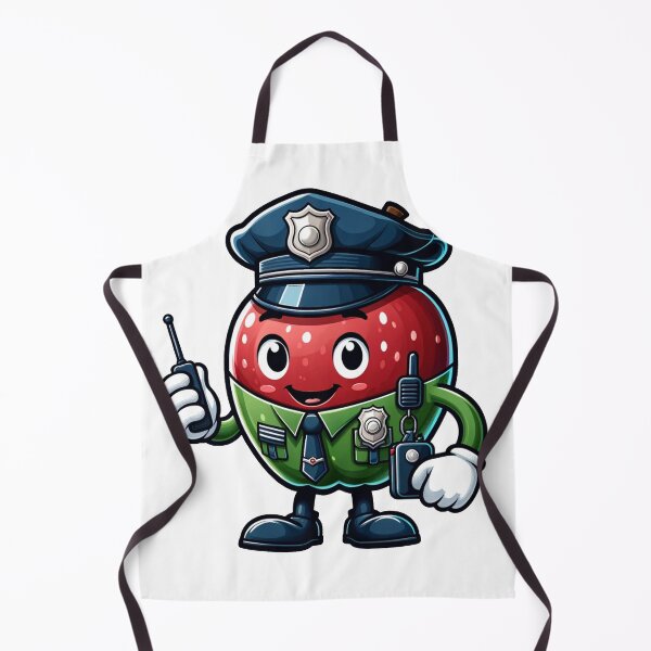 Item preview, police apple designed and sold by FerdiEverywhere.