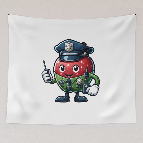 Item preview, police apple designed and sold by FerdiEverywhere.