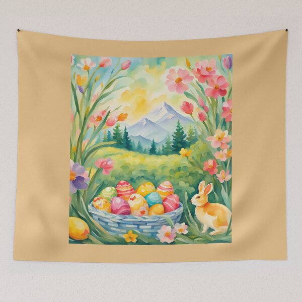 Item preview, Easter floral design designed and sold by seahorse crossing.