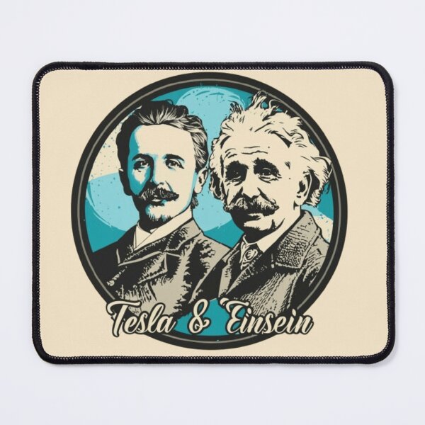Item preview, nikola tesla and albert einstein banksy street art designed and sold by martin max.