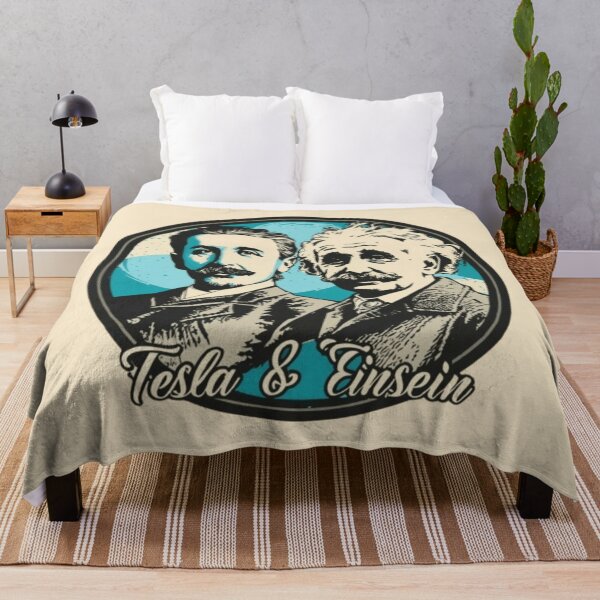 Item preview, nikola tesla and albert einstein banksy street art designed and sold by martin max.