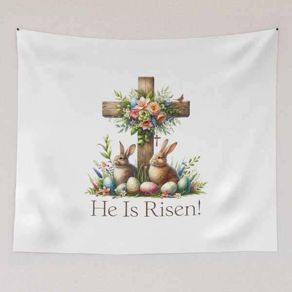 Item preview, He is Risen Easter design designed and sold by InspireGlow.