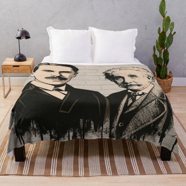 Item preview, nikola tesla and albert einstein banksy street art designed and sold by martin max.