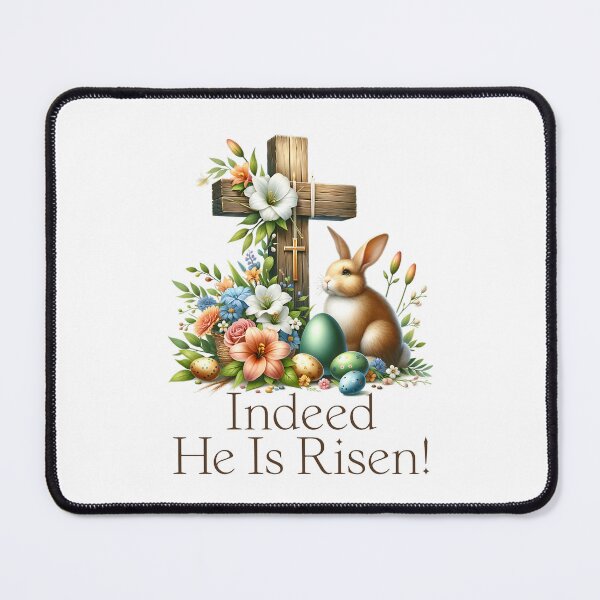 Item preview, Indeed He is Risen Easter design designed and sold by InspireGlow.