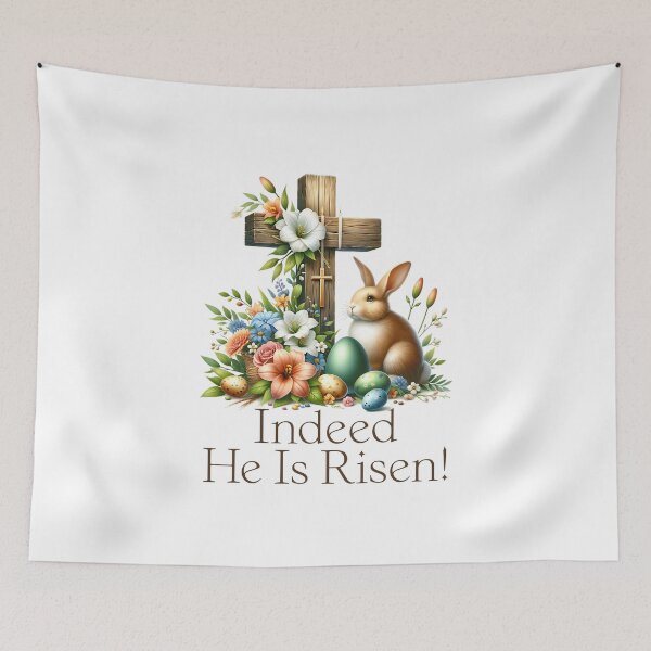 Item preview, Indeed He is Risen Easter design designed and sold by InspireGlow.