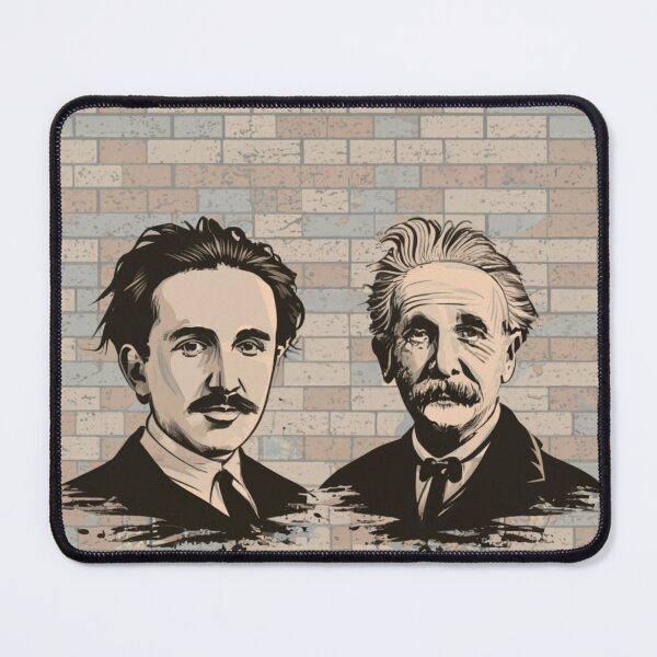 Item preview, nikola tesla and albert einstein banksy street art designed and sold by martin max.