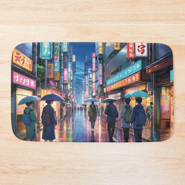 Item preview, Rainy city streets at night. designed and sold by maulbang.