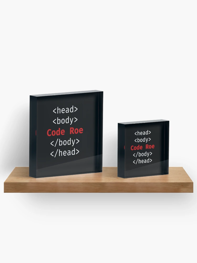 Thumbnail 3 von 5, Acrylblock, Javascript-Code Roe designt und verkauft von AgelessCreative.