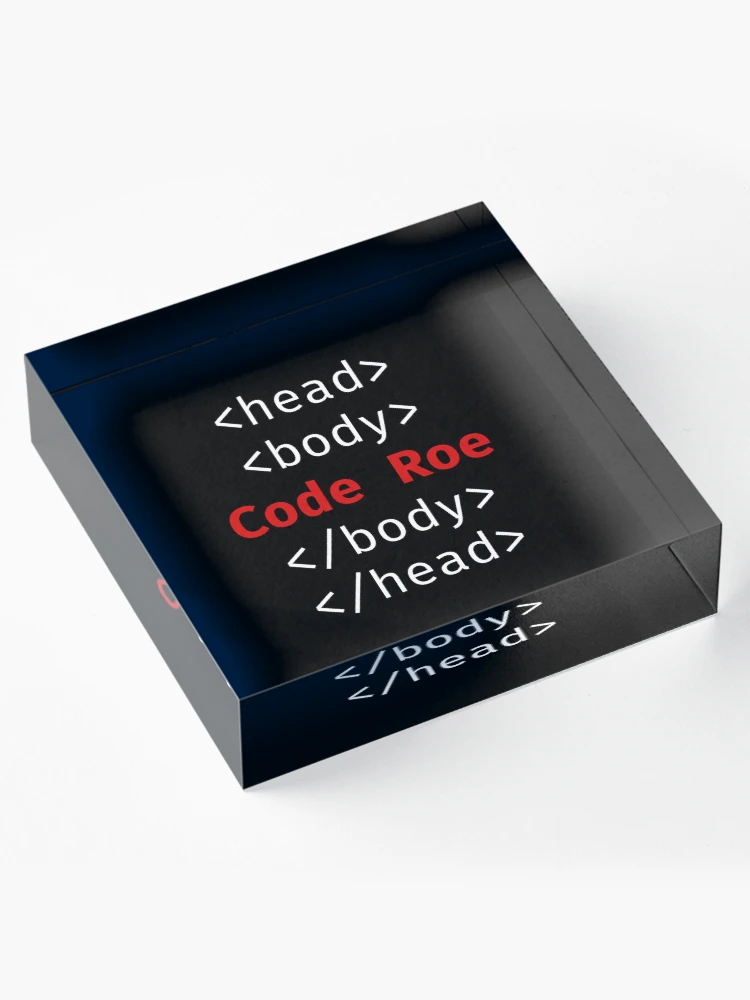 Thumbnail 4 von 5, Acrylblock, Javascript-Code Roe designt und verkauft von AgelessCreative.