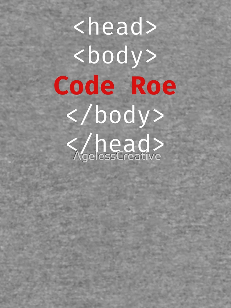 Aperçu 6 sur 6. Sweatshirt léger avec l'œuvre Code Javascript Roe créée et vendue par AgelessCreative.